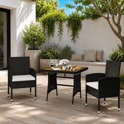 Enhance Your Outdoor Living with this Black Dining Set