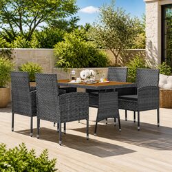 Transform Your Outdoor Space with This 5 Piece Dining Set