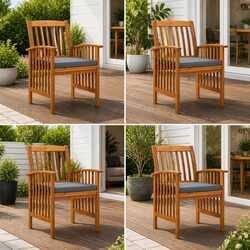 Elevate Your Outdoor Space with 4pcs Garden Chairs