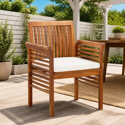 Enhance Your Space with 4 Wooden Outdoor Dining Chairs