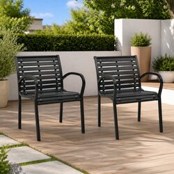 Enhance Your Outdoor Space with 2 pcs Garden Chairs