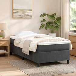 Stylish Grey Velvet King Single Bed Frame for Your Bedroom