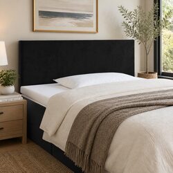 Elevate Your Bedroom with a Modern Velvet LED Headboard