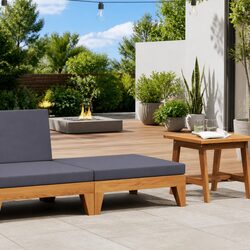 Enhance Your Outdoor Space with a Grey Cushion Ottoman