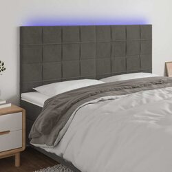 Transform Your Bedroom with a Grey Velvet LED Headboard