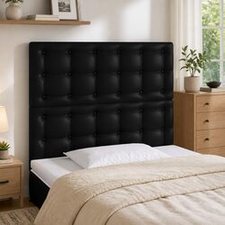 Upgrade Your Bedroom with a Black LED Headboard 80 cm