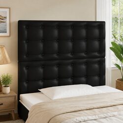 Modern 100cm Black LED Headboard with Colorful Illumination