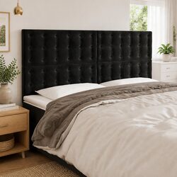 Transform Your Space with a Black Velvet LED Headboard