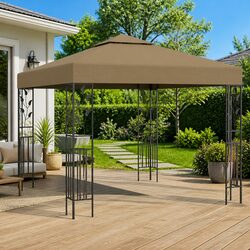 Transform Your Outdoor Area with a 3x3 m Taupe Gazebo