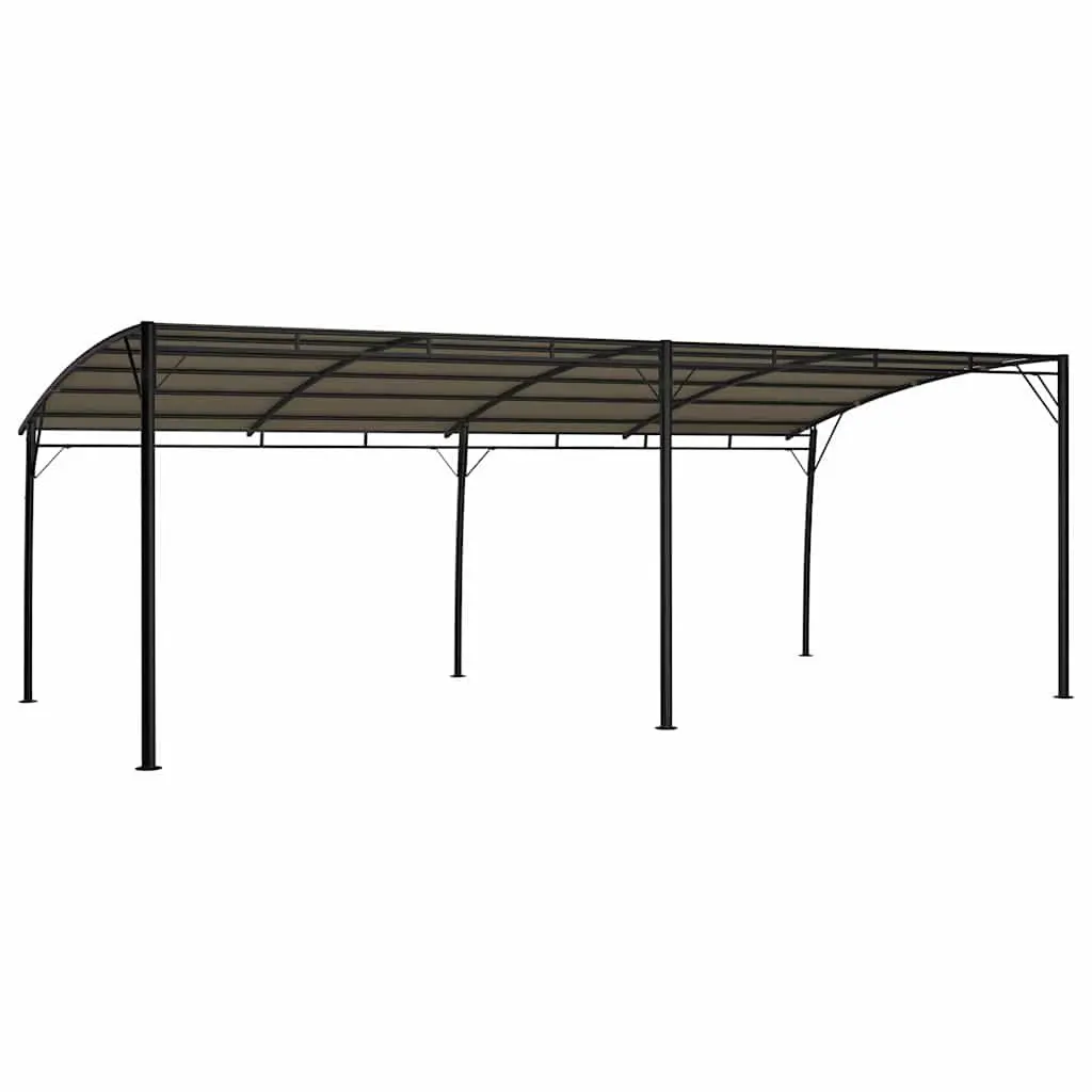 Garden Sunshade Awning 6x3m Sturdy Metal Frame with Fabric Sunroof for Outdoor Shelter
