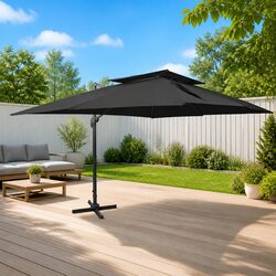 Stylish Double Top Garden Parasol for Your Outdoor Space