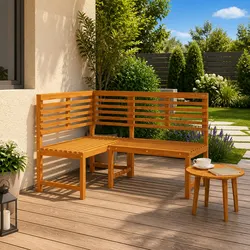 Enhance Your Outdoors with a 140 cm Garden Corner Bench