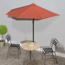 Enhance Your Outdoor Space with a Half Round Parasol 270x144x222 cm
