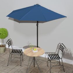 Elevate Your Outdoor Space with a Blue Half Round Parasol