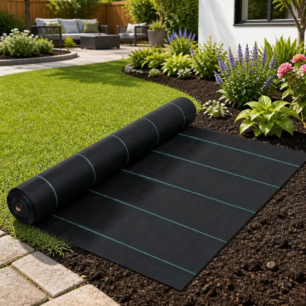 Weed Control Mat 2x50 m Ground Cover Landscape Fabric Sheet