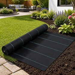 Weed Control Mat Black 2x50 m Ground Cover Landscape Fabric Sheet