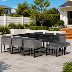 Elevate Your Outdoor Space with This 11 Piece Garden Dining Set
