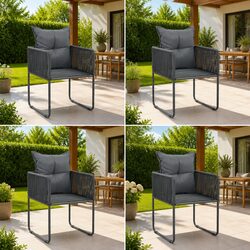 Elevate Your Patio with This Set of 4 Dining Chairs
