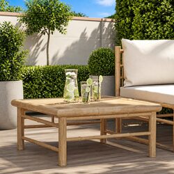 Enhance Your Outdoor Space with Bamboo Garden Table 65x65x30cm