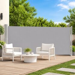 Enhance Your Outdoor Space with a Grey Side Awning 600x160cm