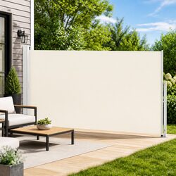 Create a Cozy Outdoor Oasis with Our Cream Retractable Awning 180x500cm