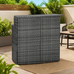 Stylish Grey Outdoor Bar Table to Elevate Your Space