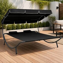 Elevate Your Outdoor Space with a Double Canopy Sunbed