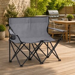 Portable 2-Seater Camping Chair: Outdoor Comfort Awaits