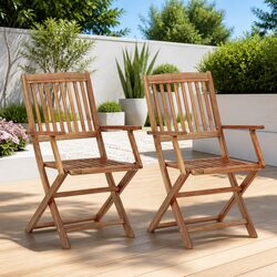 Enhance Your Outdoor Space with 2 Folding Chairs
