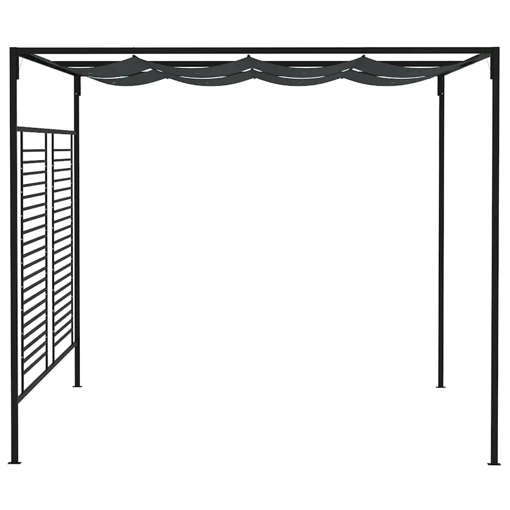 Gazebo 4x3m Retractable Roof Outdoor Canopy Shelter Anthracite