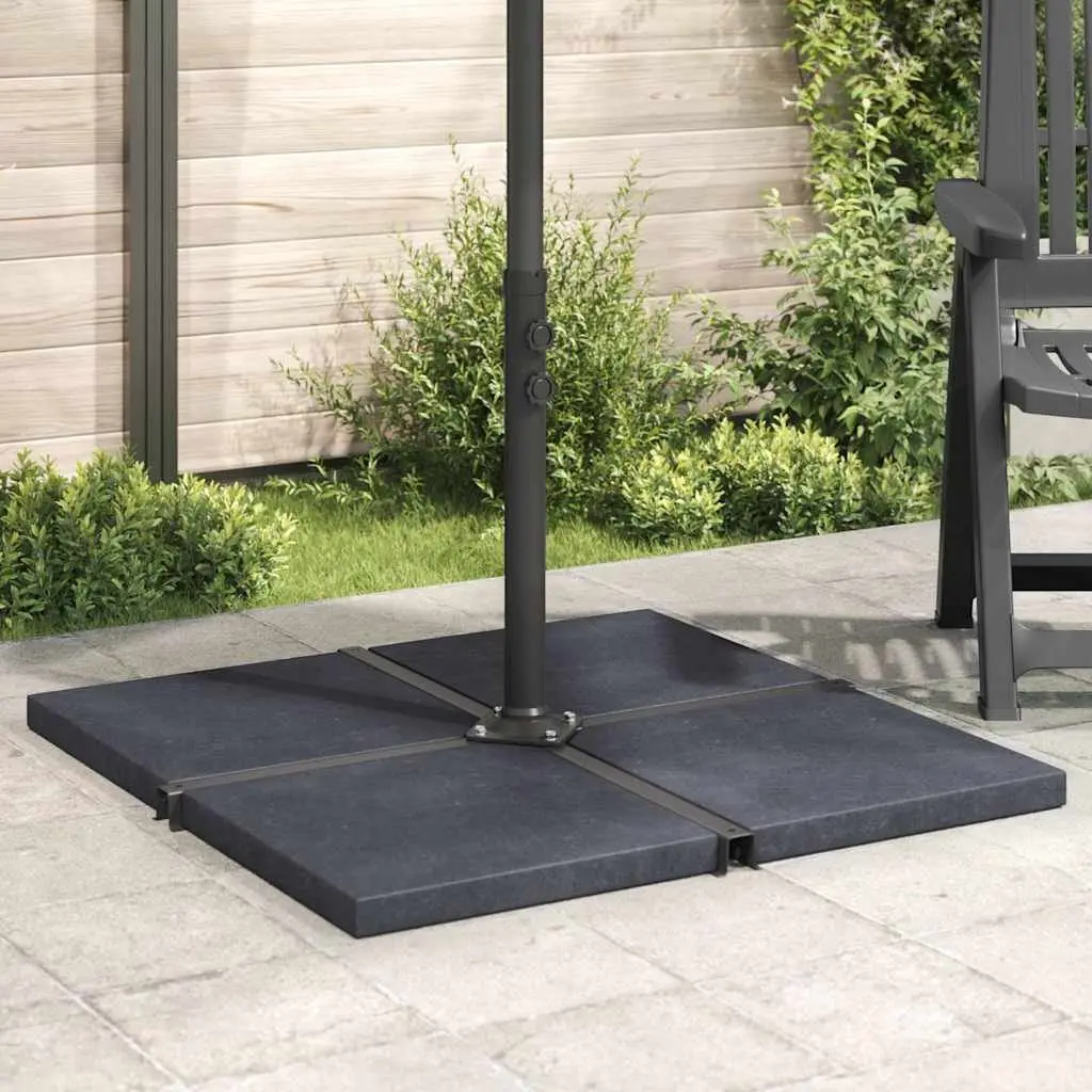 Umbrella Weight Plate 25kg Square Black Granite Base Stand