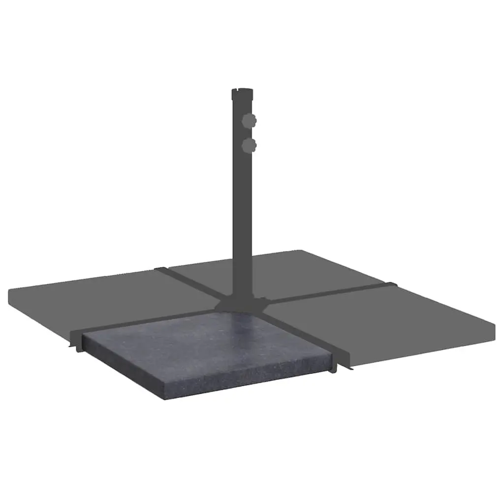 Umbrella Weight Plate 25kg Square Black Granite Base Stand