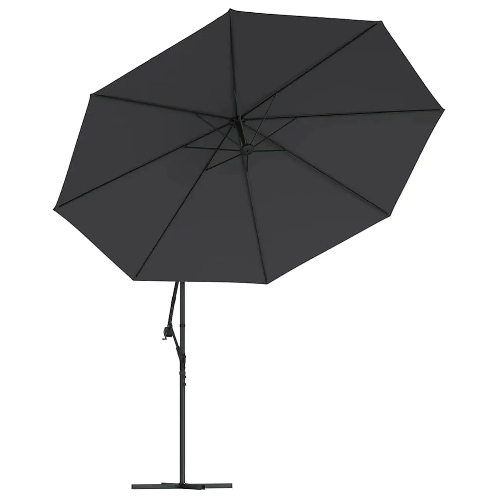 Cantilever Garden Parasol 350cm UV Protective Polyester with Solar LED Lights