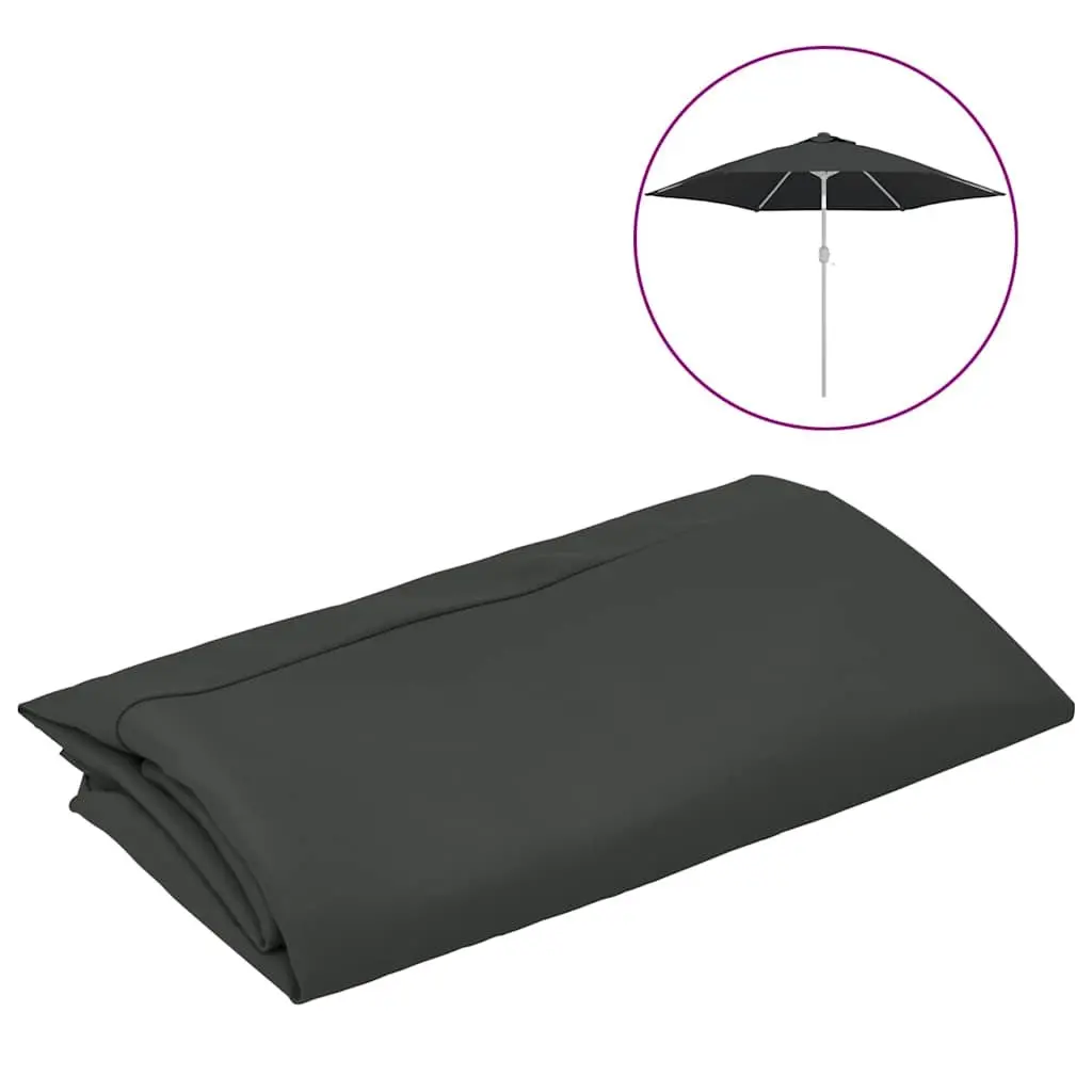 Replacement Parasol Fabric 300cm UV Protective Polyester Anthracite