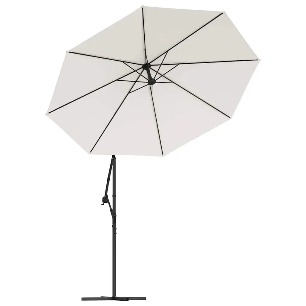 Replacement Fabric Cantilever Umbrella Cover 350cm UV Protective Polyester Sand Color