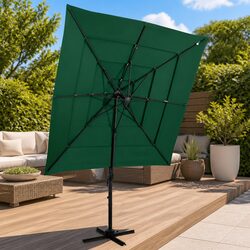 Enhance Your Outdoor Space with a 4-Tier Green Parasol