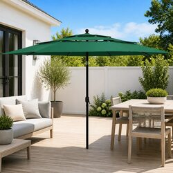 Elevate Your Outdoor Space with 3.5m Green Parasol
