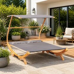 Enhance Your Patio with a Comfortable Canopy Lounge Bed