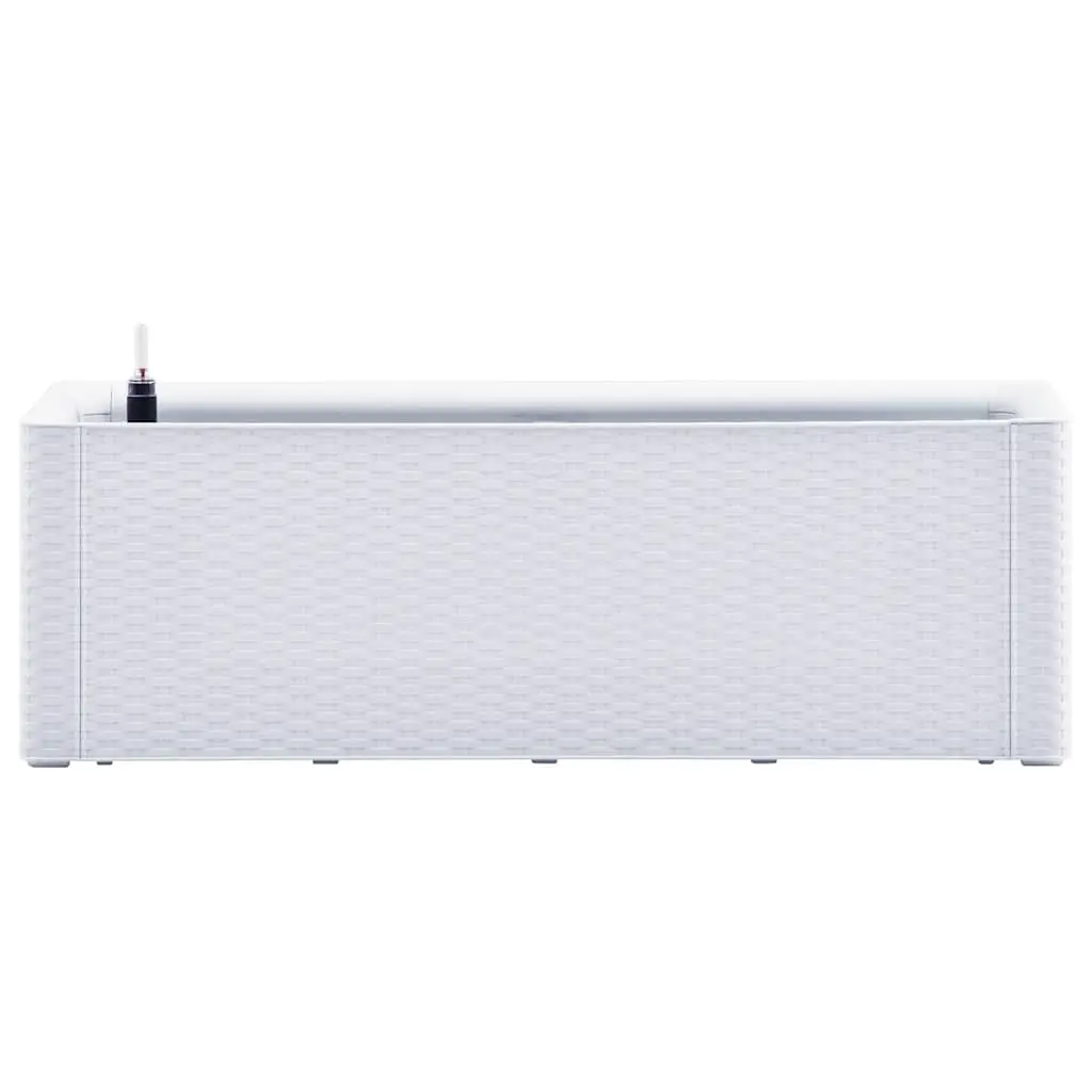 Raised Garden Bed 100cm White Self Watering System with Level Indicator