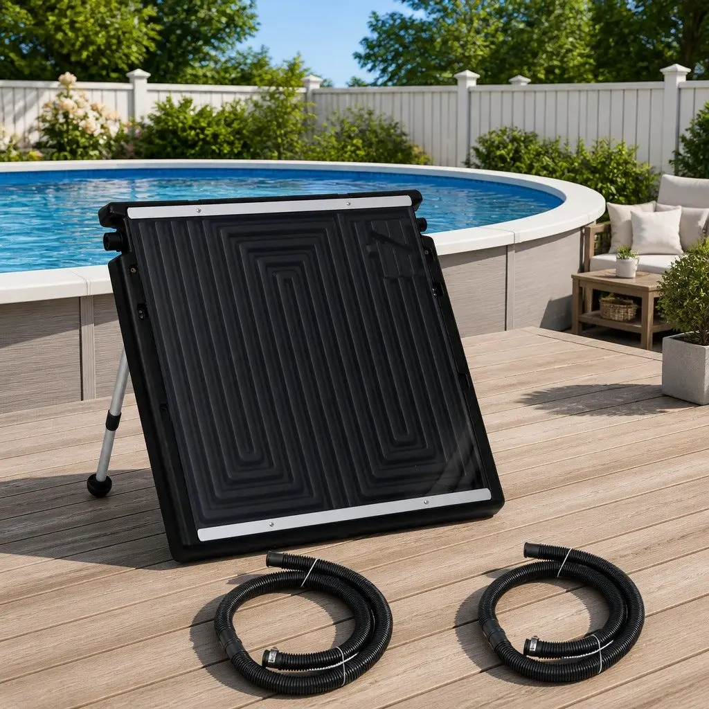 Pool Solar Heating Panel 75x75 cm Above Ground Compatible with Filtration Systems