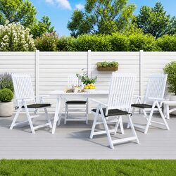 Outdoor Patio Seat Pads 4 pcs in Anthracite