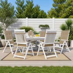 Elevate Your Outdoor Space with Taupe Highback Chair Cushions