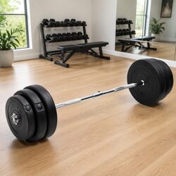 Weightlifting Curl Barbell Set with 90 kg Plates