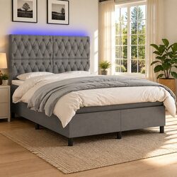 Enhance Your Bedroom with a Grey Box Spring Bed
