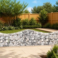 7 pcs Arched Gabion Baskets for Enhanced Outdoor Spaces