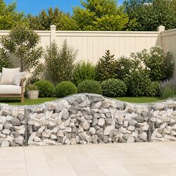Stylish 9-Pack Arched Gabion Baskets for Your Garden
