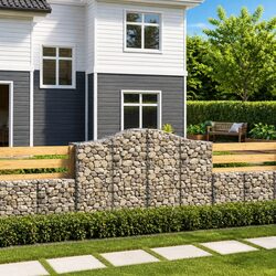 Stylish Arched Gabion Baskets for Your Garden - 2 pcs