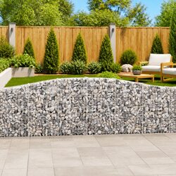 Enhance Your Outdoor Space with 3 Arched Gabion Baskets