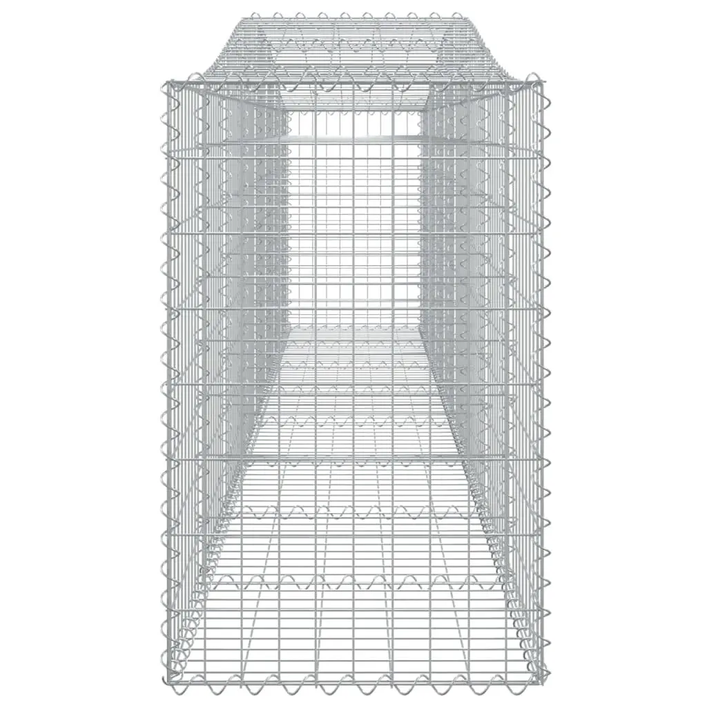 Arched Gabion Baskets 3 Piece Garden Barrier Decorative Outdoor Retaining Wall