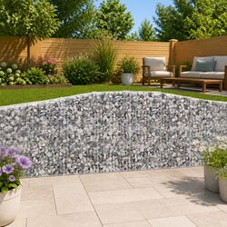 Elegant Arched Gabion Baskets 4 pcs for Garden Spaces